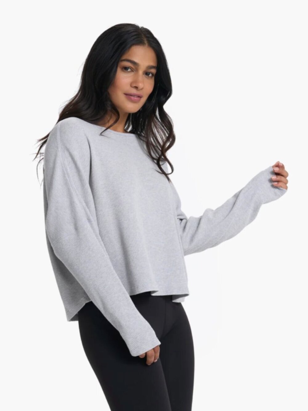 Vuori Slouchy Waffle Crew